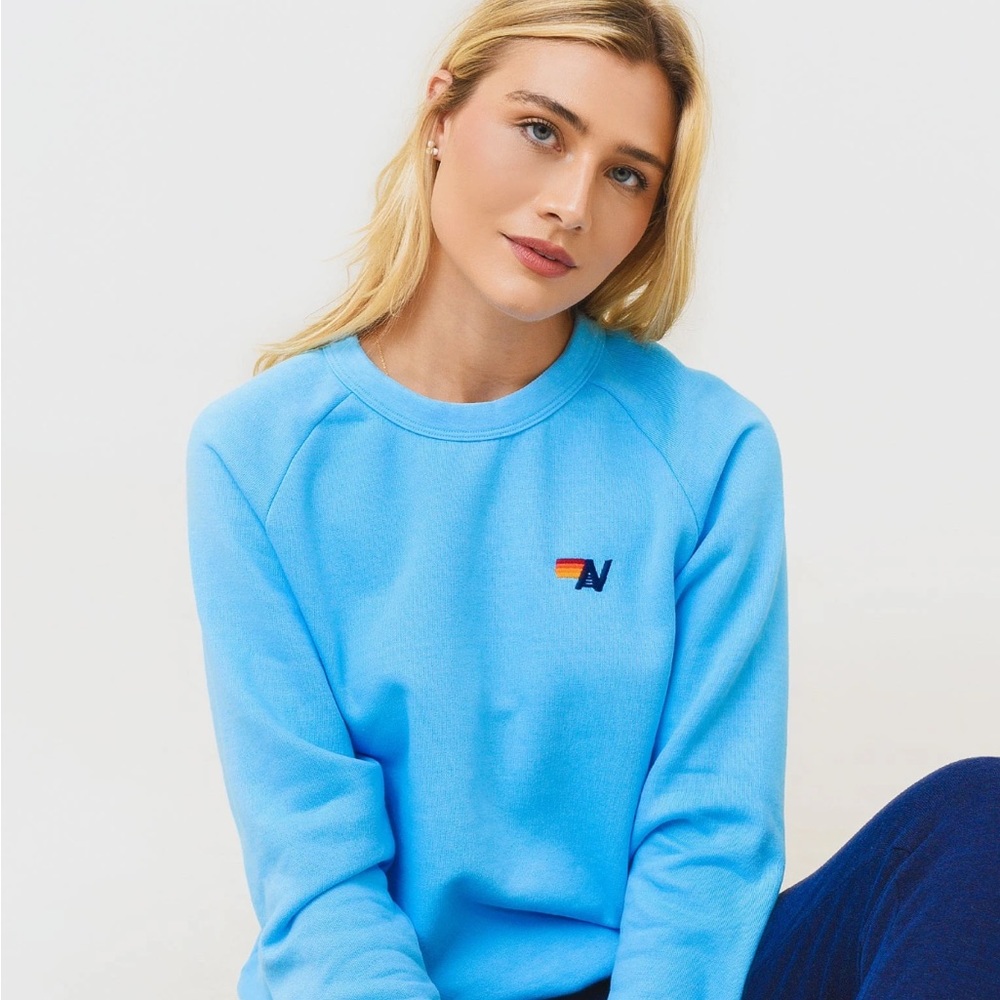 Aviator Nation Rainbow crew sweatshirt - S